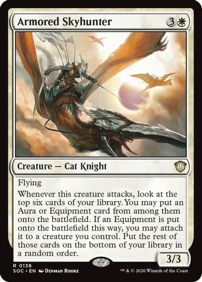 Armored Skyhunter Commander: Secrets of Strixhaven Magic card