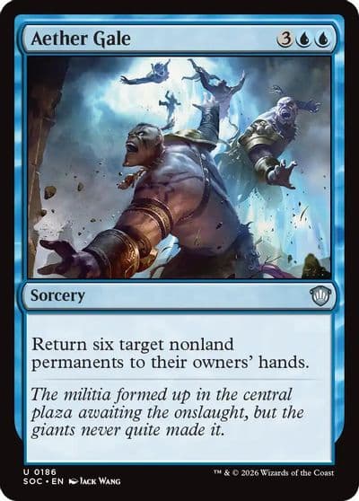 Aether Gale Commander: Secrets of Strixhaven Magic card