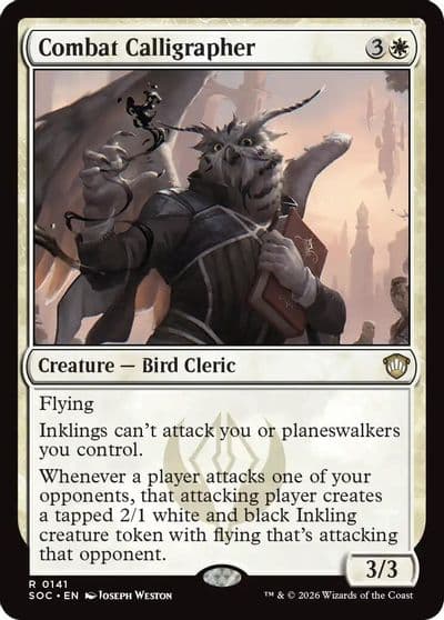 Combat Calligrapher Commander: Secrets of Strixhaven Magic card