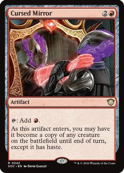 Cursed Mirror Commander: Secrets of Strixhaven Magic card
