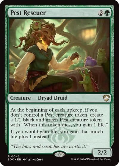 Pest Rescuer Commander: Secrets of Strixhaven Magic card