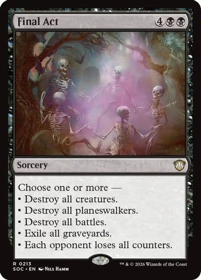 Final Act Commander: Secrets of Strixhaven Magic card