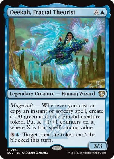 Deekah Fractal Theorist Commander: Secrets of Strixhaven Magic card