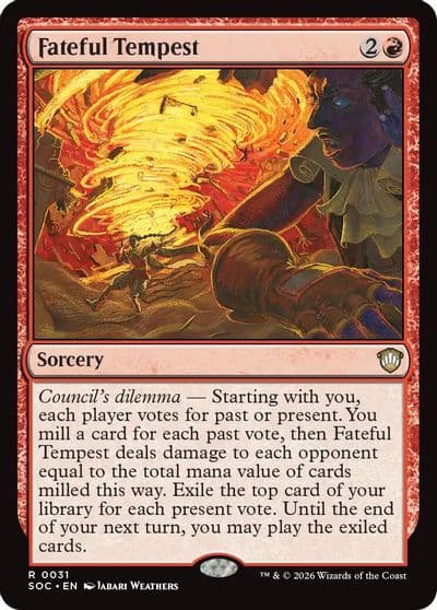 Fateful Tempest Commander: Secrets of Strixhaven Magic card