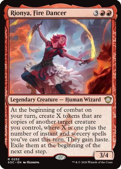 Rionya Fire Dancer Commander: Secrets of Strixhaven Magic card