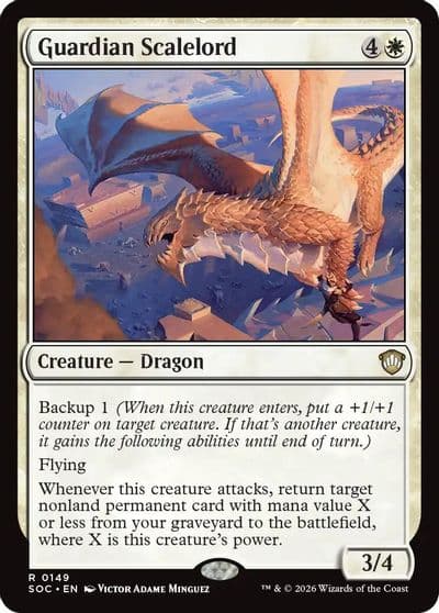 Guardian Scalelord Commander: Secrets of Strixhaven Magic card