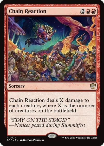 Chain Reaction Commander: Secrets of Strixhaven Magic card
