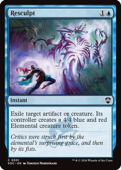 Resculpt Commander: Secrets of Strixhaven Magic card