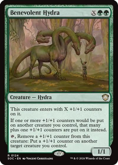 Benevolent Hydra Commander: Secrets of Strixhaven Magic card