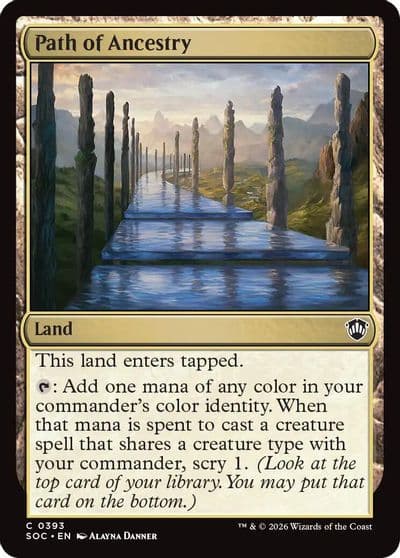 Path of Ancestry Commander: Secrets of Strixhaven Magic card