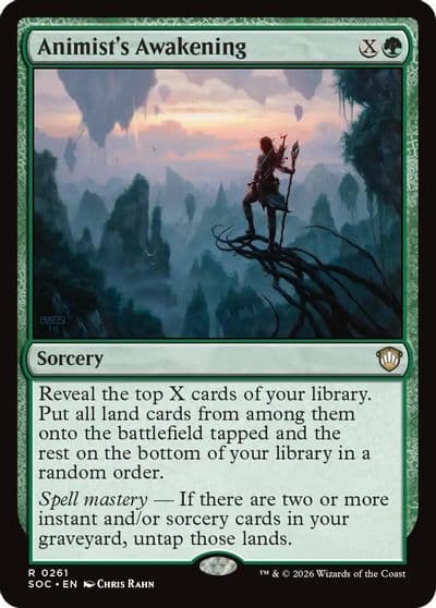 Animists Awakening Commander: Secrets of Strixhaven Magic card
