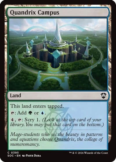 Quandrix Campus Commander: Secrets of Strixhaven Magic card