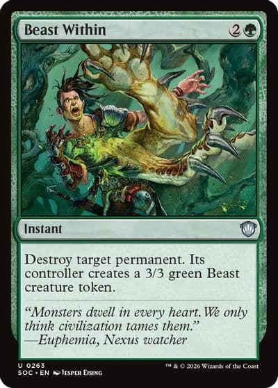 Beast Within Commander: Secrets of Strixhaven Magic card