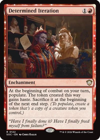 Determined Iteration Commander: Secrets of Strixhaven Magic card