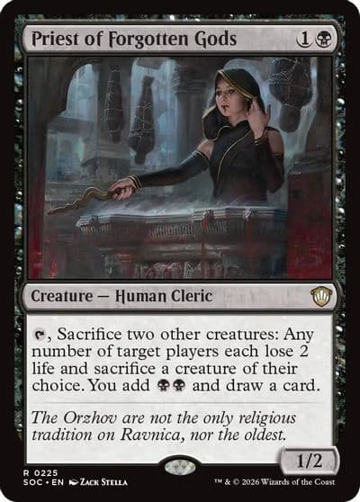 Priest of Forgotten Gods Commander: Secrets of Strixhaven Magic card