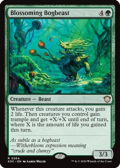 Blossoming Bogbeast Commander: Secrets of Strixhaven Magic card