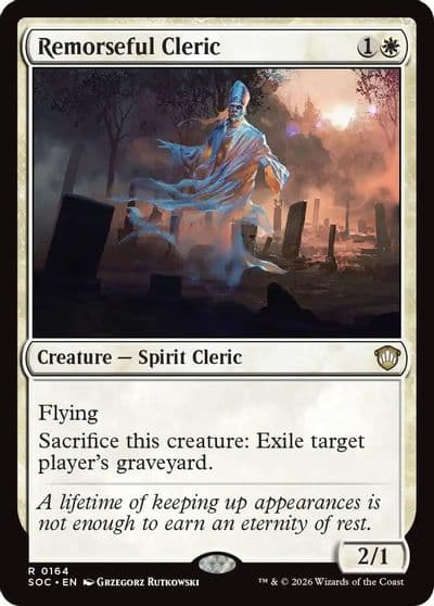 Remorseful Cleric Commander: Secrets of Strixhaven Magic card