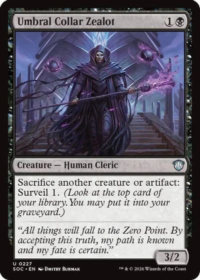 Umbral Collar Zealot Commander: Secrets of Strixhaven Magic card