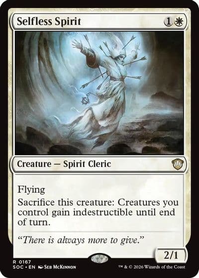 Selfless Spirit Commander: Secrets of Strixhaven Magic card