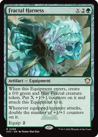 Fractal Harness Commander: Secrets of Strixhaven Magic card