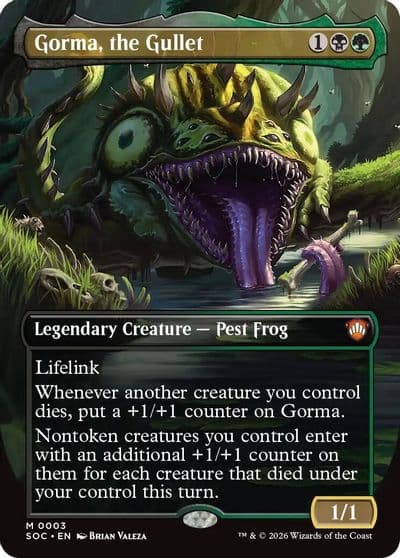 Gorma the Gullet Borderless Commander: Secrets of Strixhaven Magic card