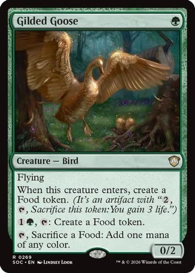 Gilded Goose Commander: Secrets of Strixhaven Magic card
