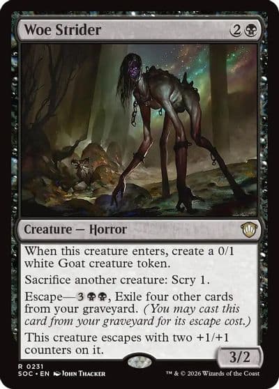 Woe Strider Commander: Secrets of Strixhaven Magic card