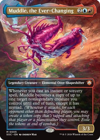Muddle the Ever Changing Borderless Commander: Secrets of Strixhaven Magic card