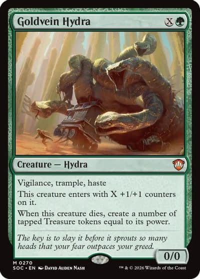 Goldvein Hydra Commander: Secrets of Strixhaven Magic card