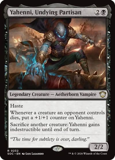 Yahenni Undying Partisan Commander: Secrets of Strixhaven Magic card