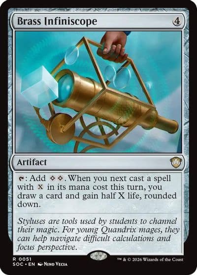 Brass Infiniscope Commander: Secrets of Strixhaven Magic card