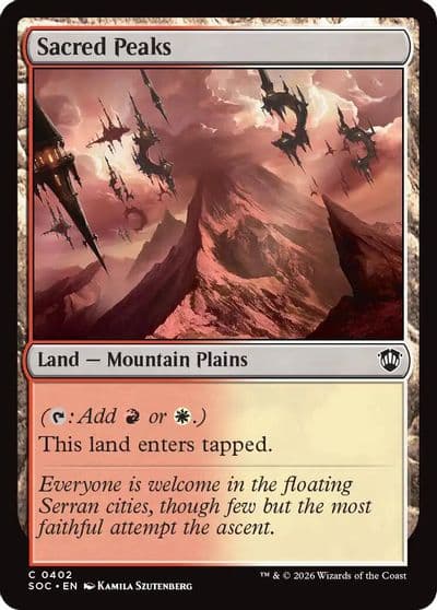 Sacred Peaks Commander: Secrets of Strixhaven Magic card
