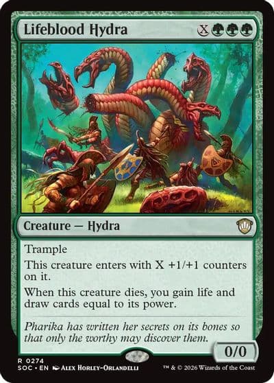 Lifeblood Hydra Commander: Secrets of Strixhaven Magic card