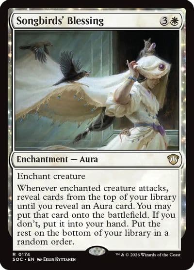 Songbirds Blessing Commander: Secrets of Strixhaven Magic card