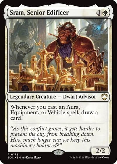 Sram Senior Edificer Commander: Secrets of Strixhaven Magic card