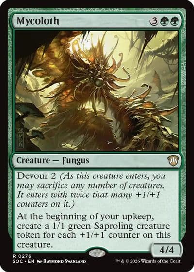 Mycoloth Commander: Secrets of Strixhaven Magic card