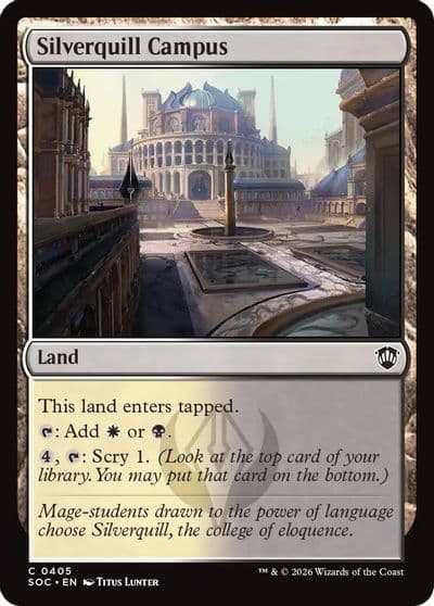 Silverquill Campus Commander: Secrets of Strixhaven Magic card