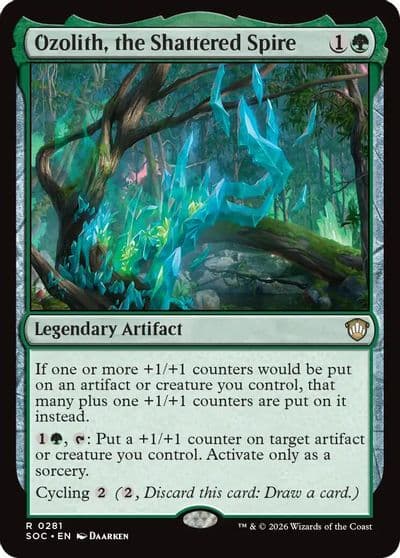 Ozolith the Shattered Spire Commander: Secrets of Strixhaven Magic card