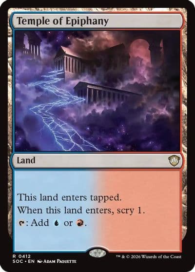Temple of Epiphany Commander: Secrets of Strixhaven Magic card