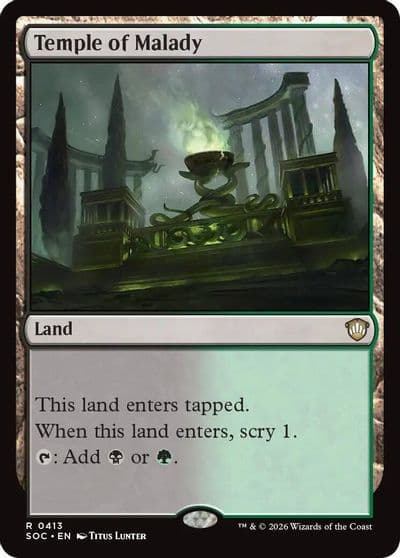 Temple of Malady Commander: Secrets of Strixhaven Magic card