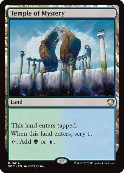 Temple of Mystery Commander: Secrets of Strixhaven Magic card