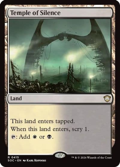 Temple of Silence Commander: Secrets of Strixhaven Magic card
