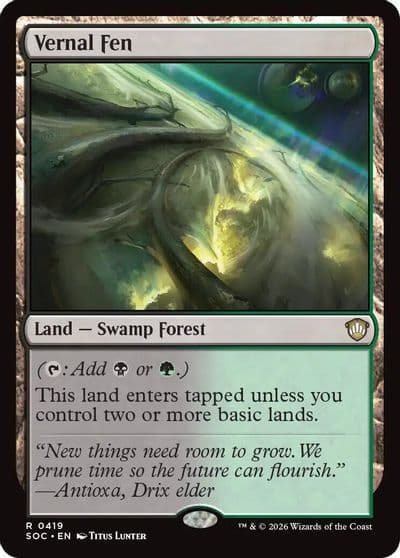 Vernal Fen Commander: Secrets of Strixhaven Magic card