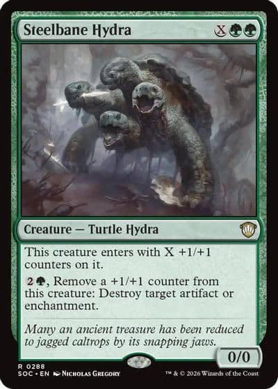 Steelbane Hydra Commander: Secrets of Strixhaven Magic card