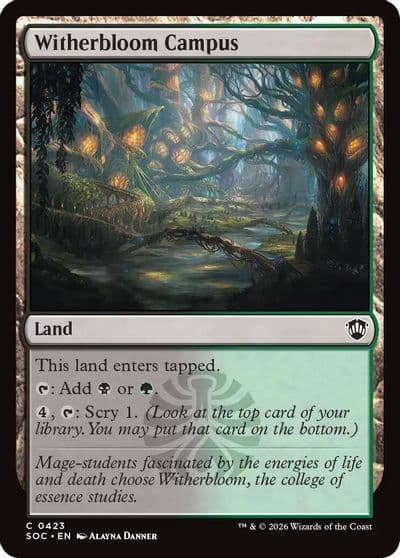 Witherbloom Campus Commander: Secrets of Strixhaven Magic card