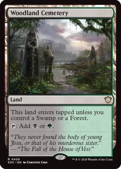 Woodland Cemetery Commander: Secrets of Strixhaven Magic card