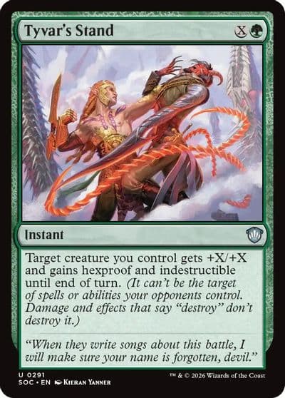 Tyvars Stand Commander: Secrets of Strixhaven Magic card