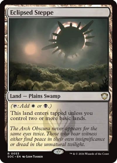 Eclipsed Steppe Commander: Secrets of Strixhaven Magic card