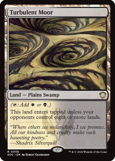 Turbulent Moor Commander: Secrets of Strixhaven Magic card