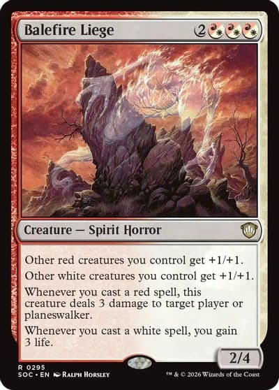 Balefire Liege Commander: Secrets of Strixhaven Magic card